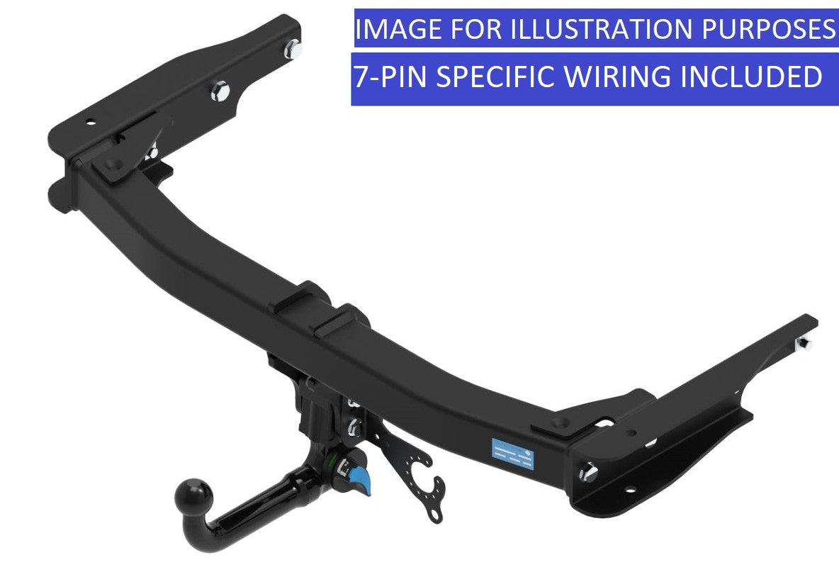 Towtrust Vertical Detach Towbar For Nissan Qashqai Qashqai+2 08-14 +7 Pin Wiring