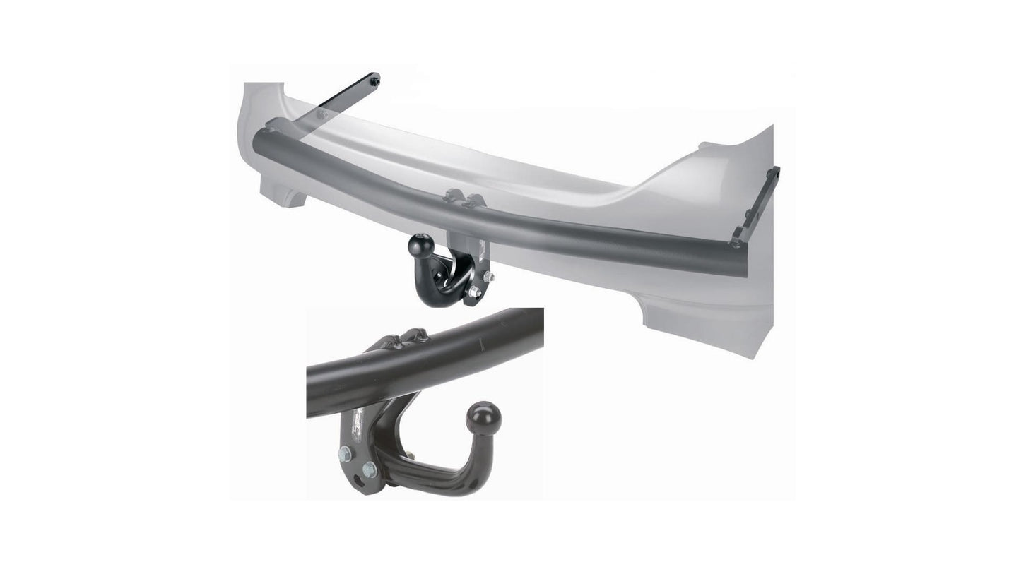 Westfalia Fixed Swan Towbar For Kia Soul Hatch 2014-On + 7 Pin Wiring