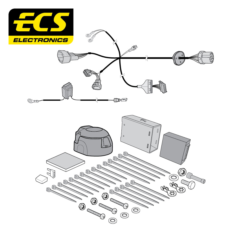 Witter Fixed Flange Towbar For Nissan Navara PickUp 16-On +13 Pin Wiring