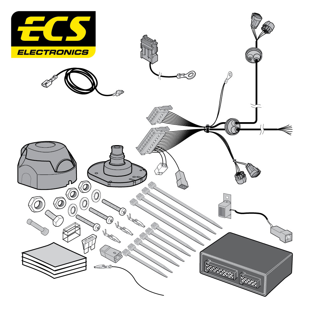 Towtrust Fixed Flange Towbar For Vauxhall/Opel Combo Van 2012-2018 +7 Pin Wiring