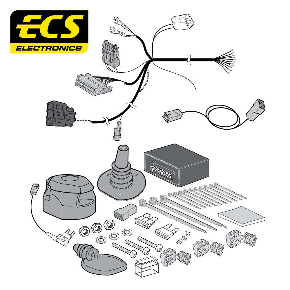 Witter Vertical Detach Flange Towbar For Peugeot 5008 SUV and 13 Pin Car Wiring