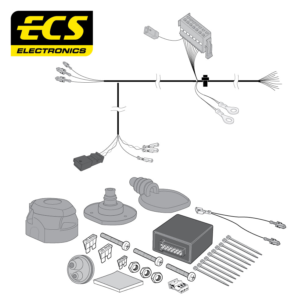 Towtrust Fixed Flange Towbar For Skoda Superb Estate 2010-2015 + 13 Pin Wiring