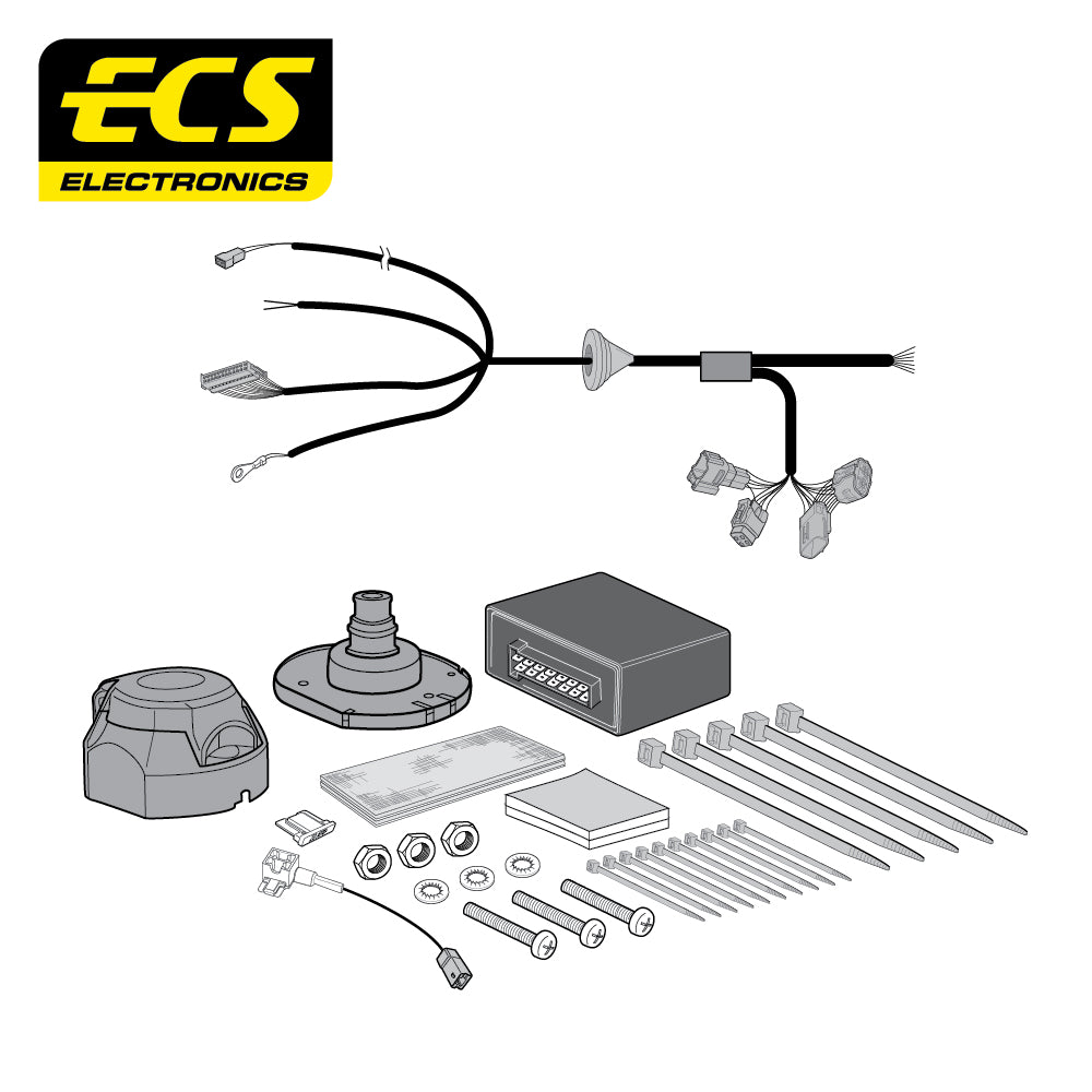 Towtrust Fixed Flange Towbar For Suzuki Jimny SUV 19 On and 7 Pin Car Wiring Kit