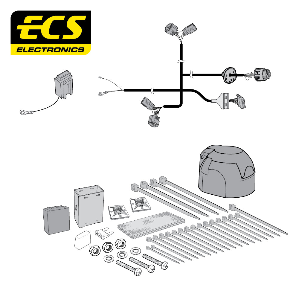 Towtrust Fixed Flange Towbar For Toyota Hi-Lux Pick Up 5-11 and 7 Pin Car Wiring