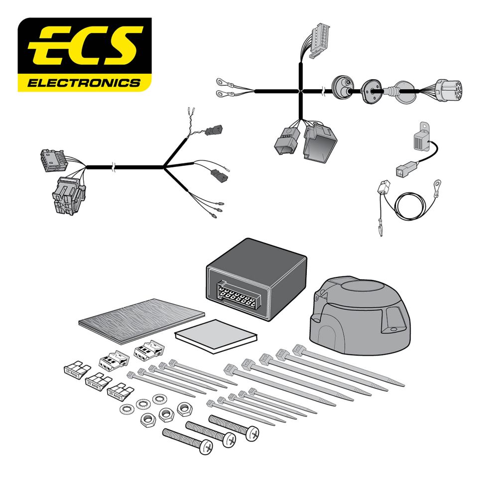 ECS 13 Pin Electric Wiring Kit Socket Pre Assembled For Seat Ibiza 2023-Onwards