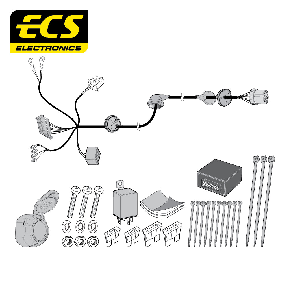 13 Pin Car Specific Wiring Harness For Mercedes CLS Coupe 2018 - Onwards