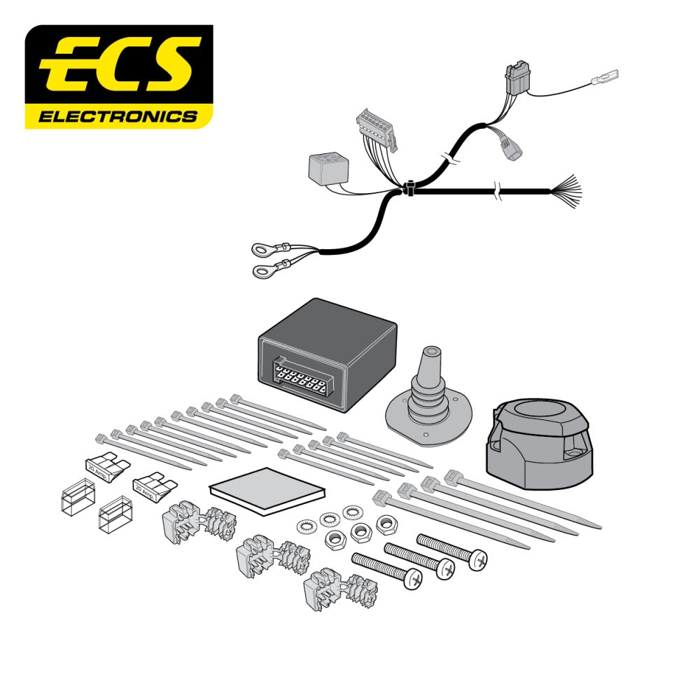 ECS 13 Pin Car Towbar Electrics Wiring Kit For Toyota Pro Ace Van 2016-Onwards