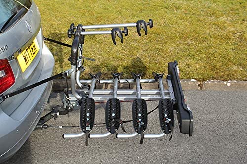 Witter Towbars ZX204 Bicyle Bolt-On Towball Mounted Carrier 4 Bikes Load 60kg