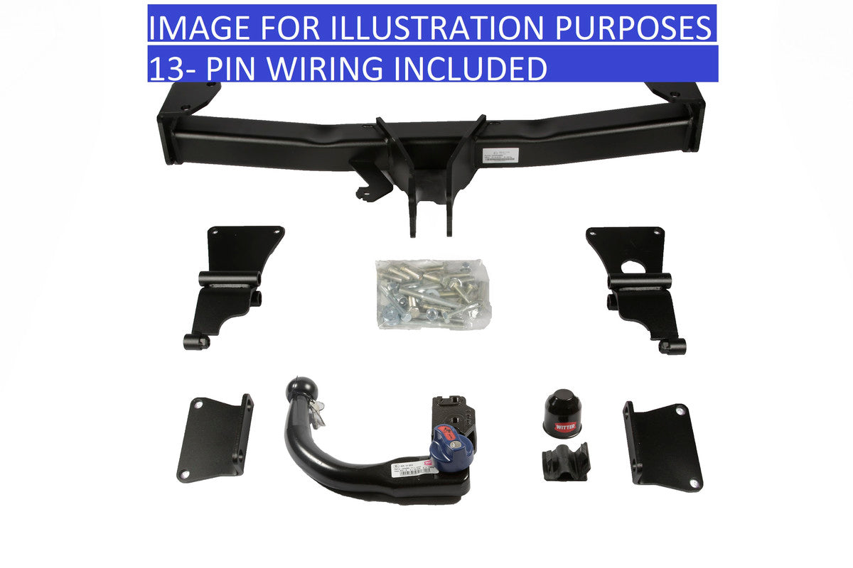 Vertical Detach Swan Towbar For Range Rover Discovery ATV 21-On +13 Pin Wiring