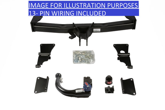 Vertical Detach Swan Towbar For Range Rover Discovery ATV 21-On +13 Pin Wiring