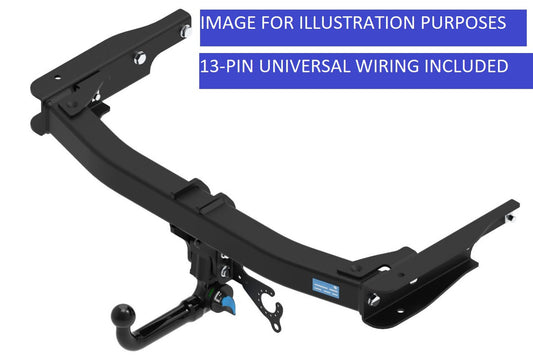 Towtrust Vertical Detachable Towbar + 13P Univ. Wiring For Skoda Octavia Estate 2020 - Onwards