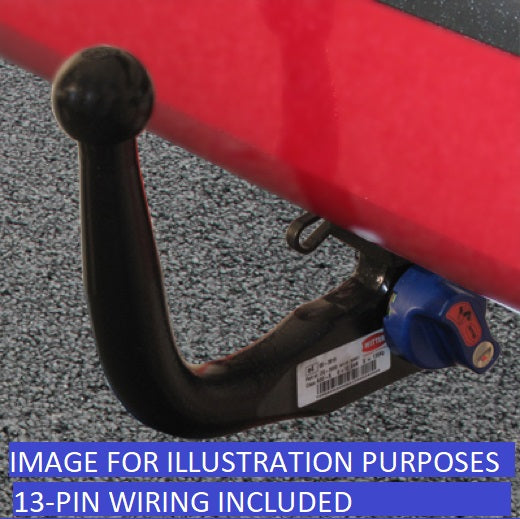Vertical Detach Swan Towbar For Vauxhall Insignia Hatch 13-16 +13 Pin Wiring