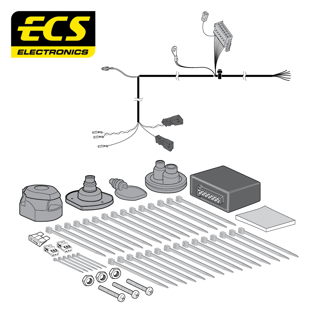 Towtrust Fixed Flange Towbar For Audi A4 Saloon 2008-2015 + 13 Pin Wiring Kit