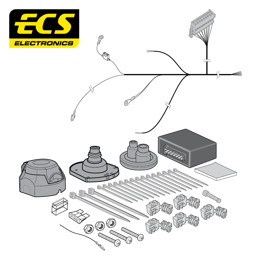Towtrust Fixed Flange Towbar For BMW 3 Series Coupe 1999-2006 + 7 Pin Wiring Kit