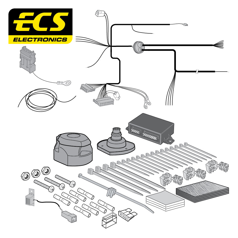 Towtrust Fixed Flange Towbar For Jeep Grand Cherokee 2011-2020 + 13 Pin Wiring