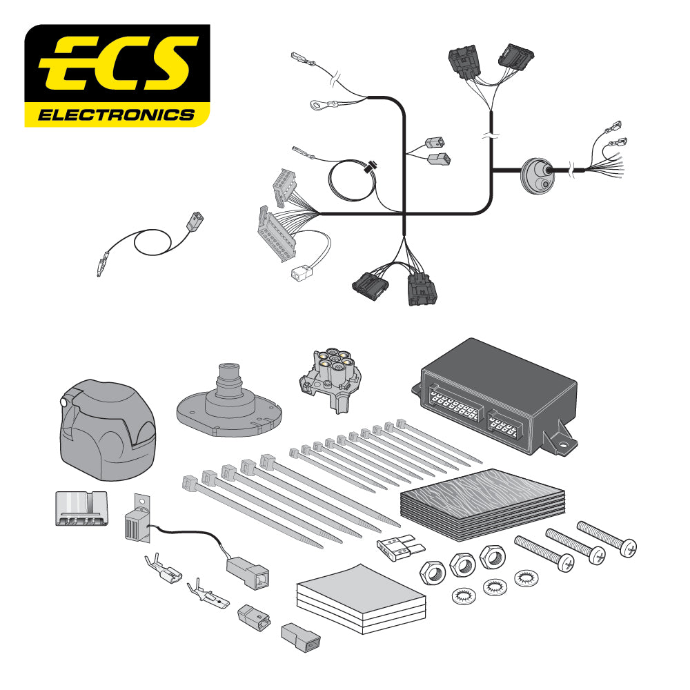 Towtrust Horizontal Detach Towbar For Dacia Sandero Stepway 12-20 + 7 Pin Wiring