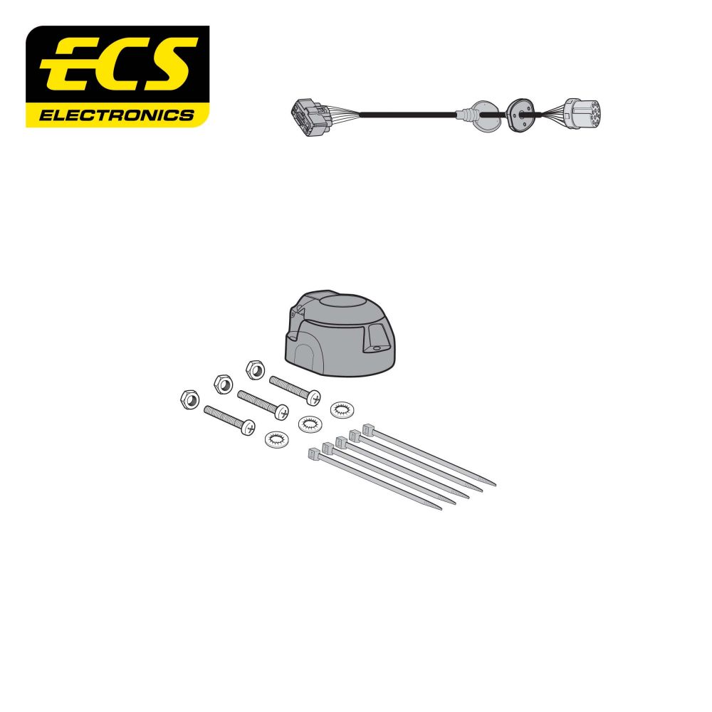 ECS 13 pin Car Specific Wiring Harness For Ford Transit Custom 2023-Onwards