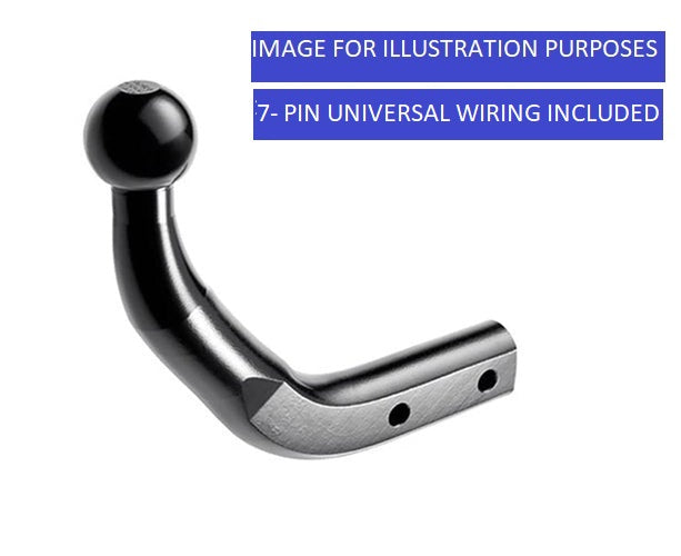 Westfalia Fixed Swan Towbar For Peugeot 5008 MPV 2011-2014 + 7 Pin Wiring Kit