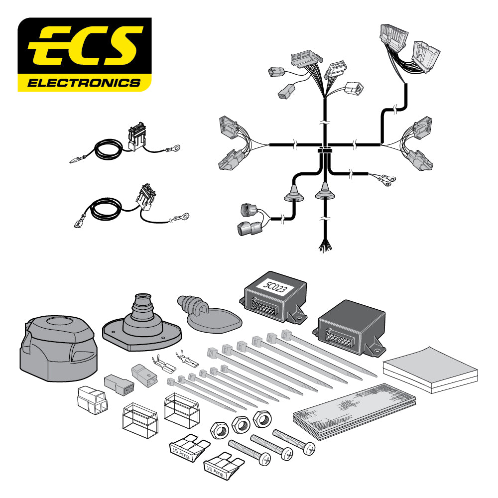 Towtrust Fixed Flange Towbar For Hyundai Santa Fe SUV 2006-2012 + 13 Pin Wiring
