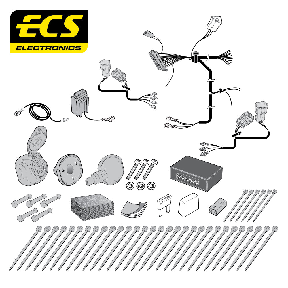 Towtrust Fixed Flange Towbar For Kia Sorento SUV 2015-2020 + 13 Pin Wiring Kit