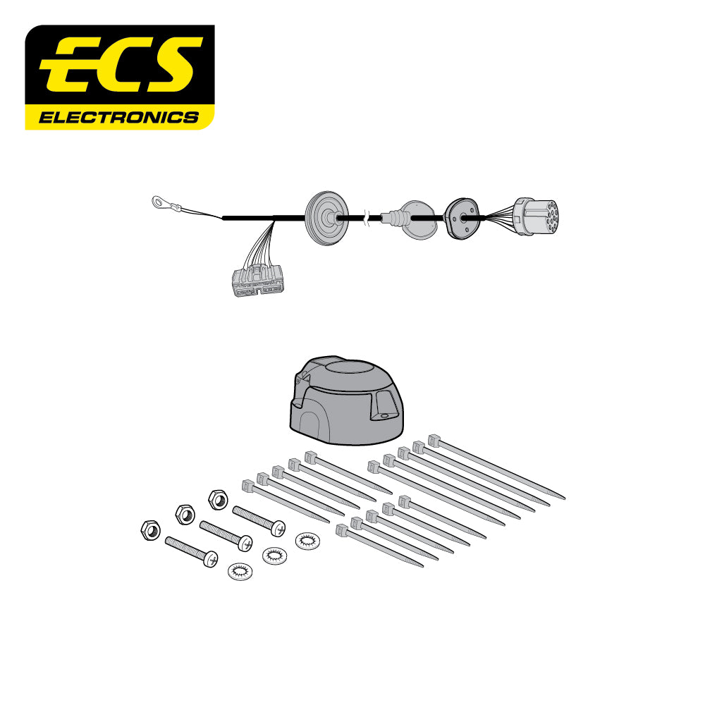 Towtrust Fixed Flange Towbar For Land Rover Discovery Sport 15-19 +13 Pin Wiring
