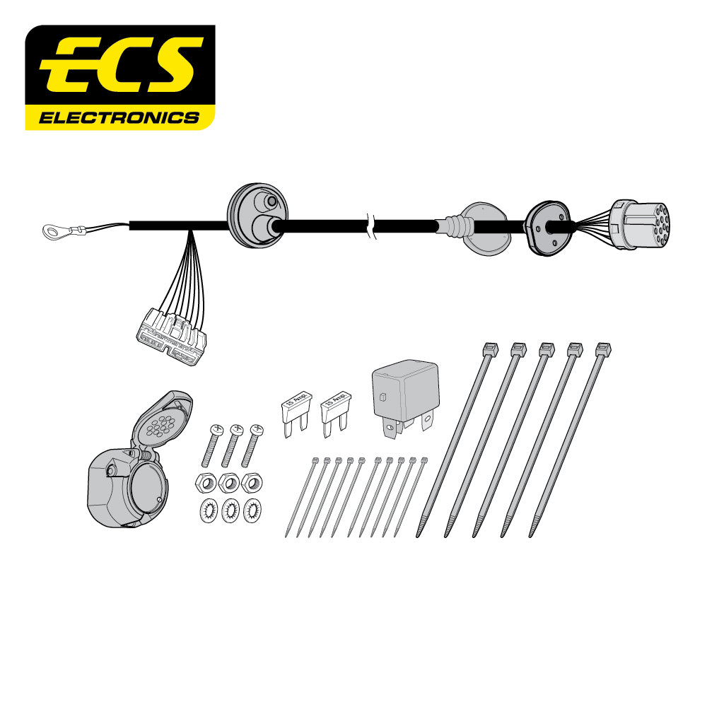 Witter Horizont Detach Swan Towbar+13 Pin Wiring - Range Rover Freelander 12-15