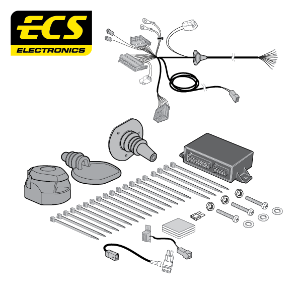 ECS 13 Pin Car Towbar Electrics Wiring For MG MG4/5 Electric Vehicle 2022-Onwards
