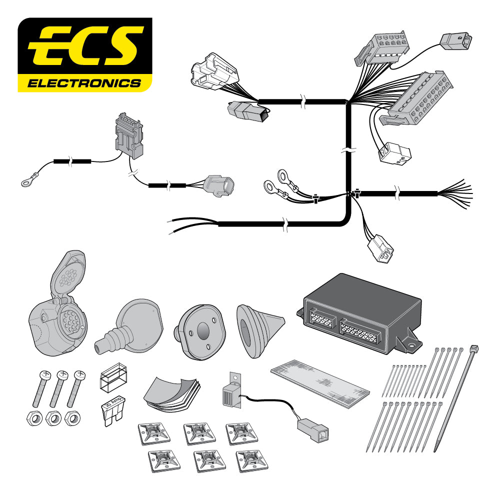 Towtrust Vertical Detach Towbar For Peugeot 4007 SUV 2007-14 + 13 Pin Wiring