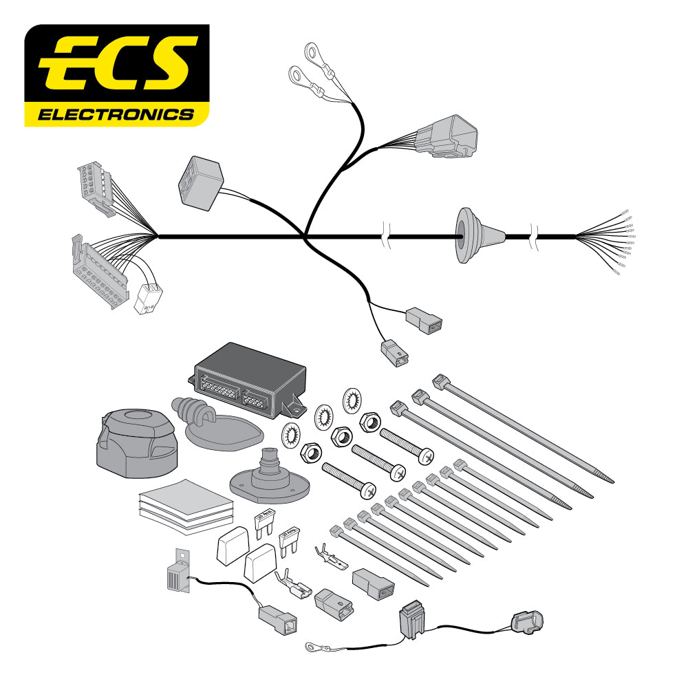 Towtrust Vertical Detach Towbar - Mitsubishi Eclipse Cross 18-On +13 Pin Wiring