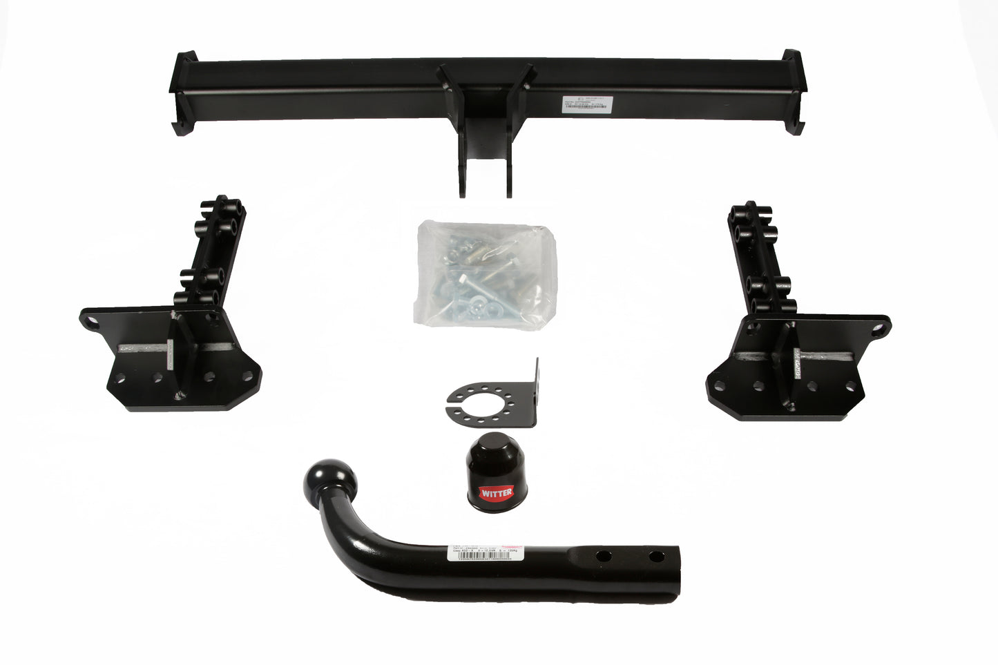 Witter Solid Fixed Swan Towbar For Land Rover Range Velar SUV 2021-Onwards and Universal 13 Pin Wiring