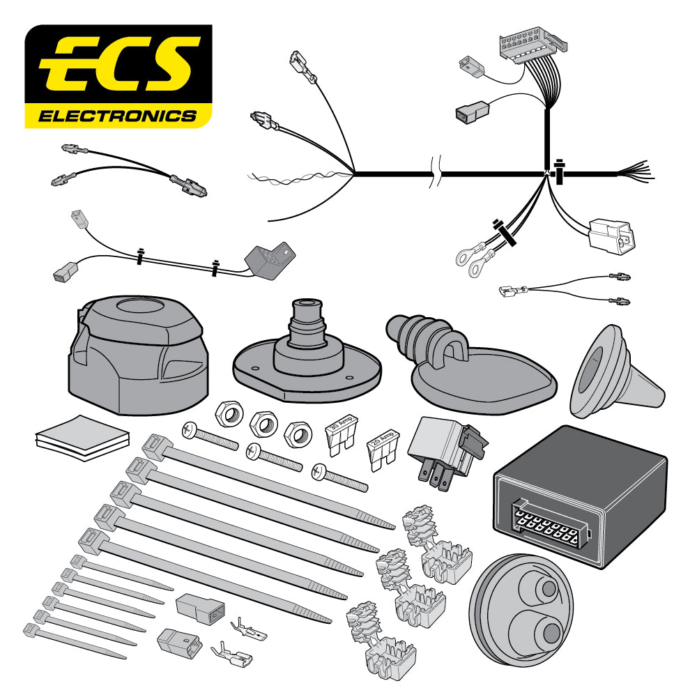 Towtrust Fixed Flange Towbar For Seat Ibiza 2010 To 2017 + 13 Pin Wiring Kit
