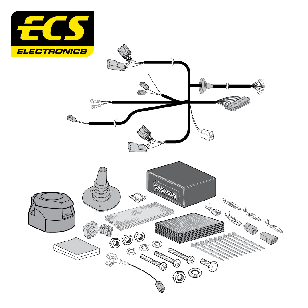 Westfalia Vertical Detachable Towbar For Toyota Corolla and 13 Pin Car Wiring