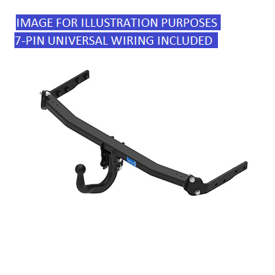 Towtrust Swan Neck Automotive Steel Towbar + 7P Univ. Wiring For Skoda Kamiq SUV 2019-Onwards