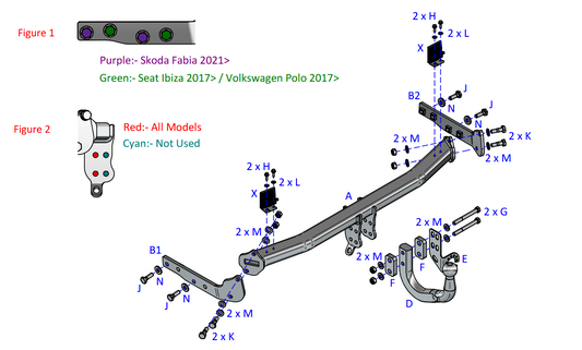 Towtrust Swan Neck Towbar For Skoda Fabia 4 Hatch 2021-Onwards