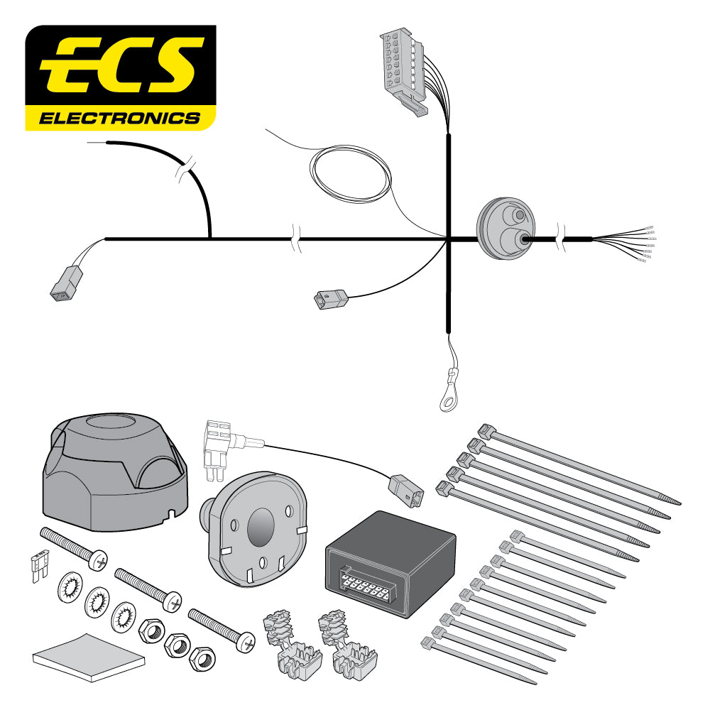Towtrust Fixed Flange Towbar For Vauxhall Insignia Estate 17 On and 7 Pin Wiring