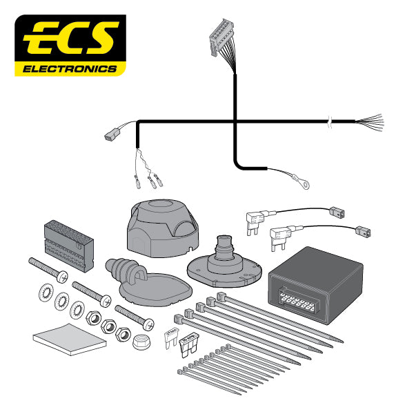 Towtrust Vertical Detach Towbar For Vauxhall Opel Mokka SUV and 7 Pin Car Wiring