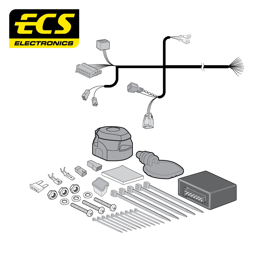 Towtrust Vertical Detach Towbar For Volvo V40 Cross Country and 13 Pin Wiring