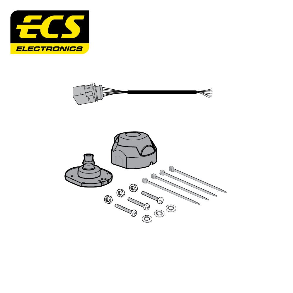 Towtrust Fixed Flange Towbar For VW Crafter Van 2017 On and 7 Pin Car Wiring Kit