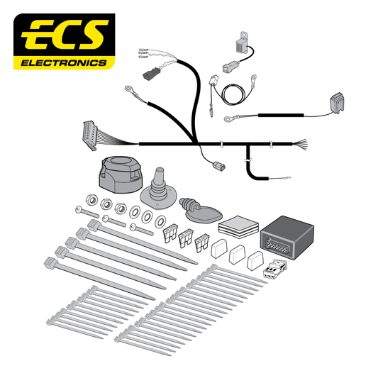 ECS 13 Pin Socket With Terminals For VW Transporter Panamericana 2023-Onwards