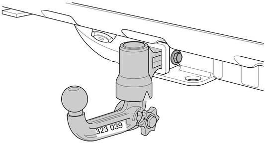 Westfalia Vertical Detachable Towbar For Range Rover ATV 2009 To 2012 and Universal 13 Pin Wiring