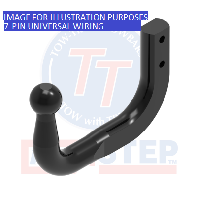 Towtrust Swan Neck Towbar + 7P Univ. Wiring For Dacia Sandero Stepway Hatchback 2020-Onwards
