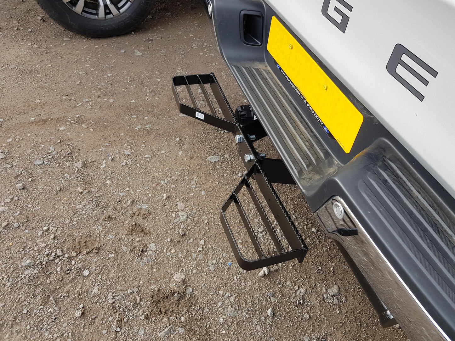 Maypole Double Sided Tow Bar Steps Towstep Heavy Duty Black Fit Vans P ...