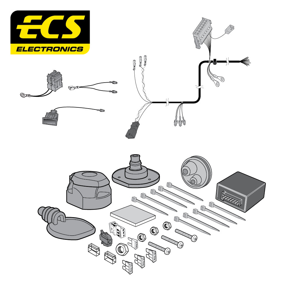 13 Pin Car Specific Wiring Harness For Audi A4 Saloon 2005 To 2007