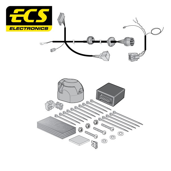 ECS 7 Pin Car Towbar Electrics Wiring Kit For Audi A6 Saloon 2011-2014