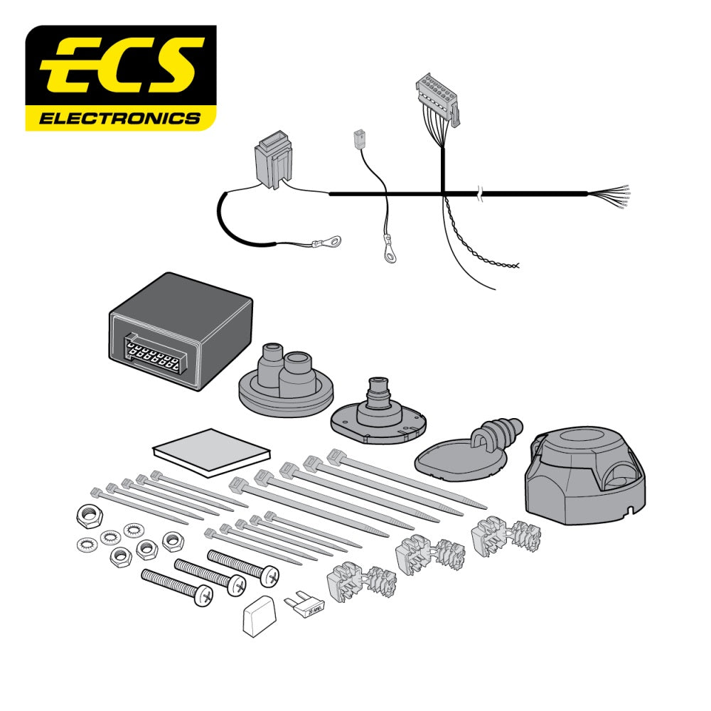 ECS 7 Pin Car Towbar Electrics Wiring Kit For Audi A6 Allroad 2006-2012