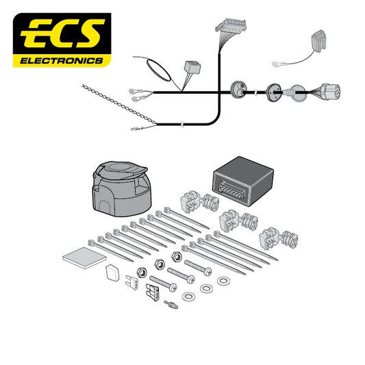 ECS 13 Pin Car Towbar Electrics Wiring Kit For Audi A4 Cabriolet 2006-Onwards