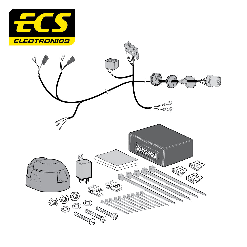 13 Pin Car Specific Wiring Harness For Audi A6 Saloon 2018 - Onwards