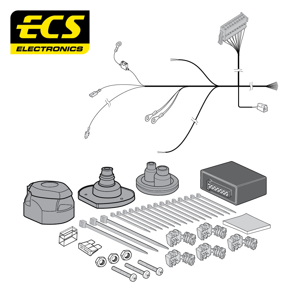 13 Pin Car Specific Wiring Harness For BMW 3 Series Saloon 2001 To 2004