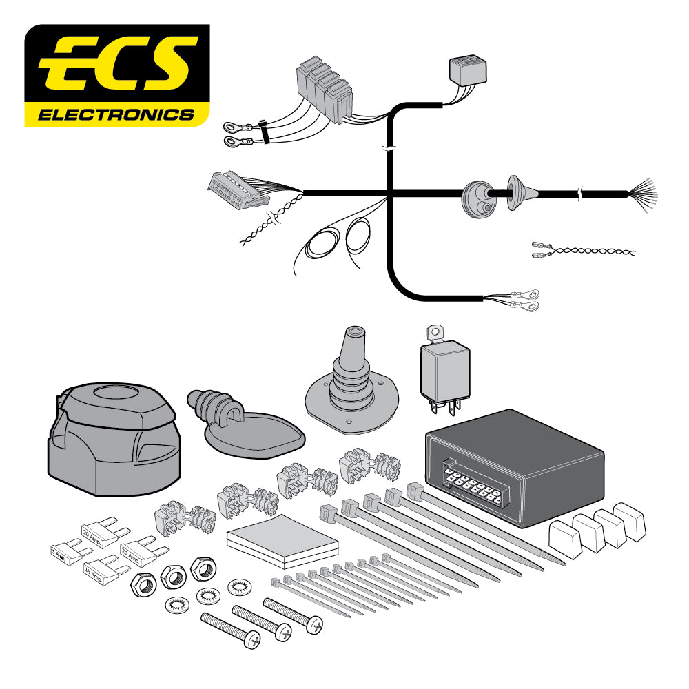 13 Pin Car Specific Wiring For BMW 1 Series 5 Door Hatchback 2014 To 2018