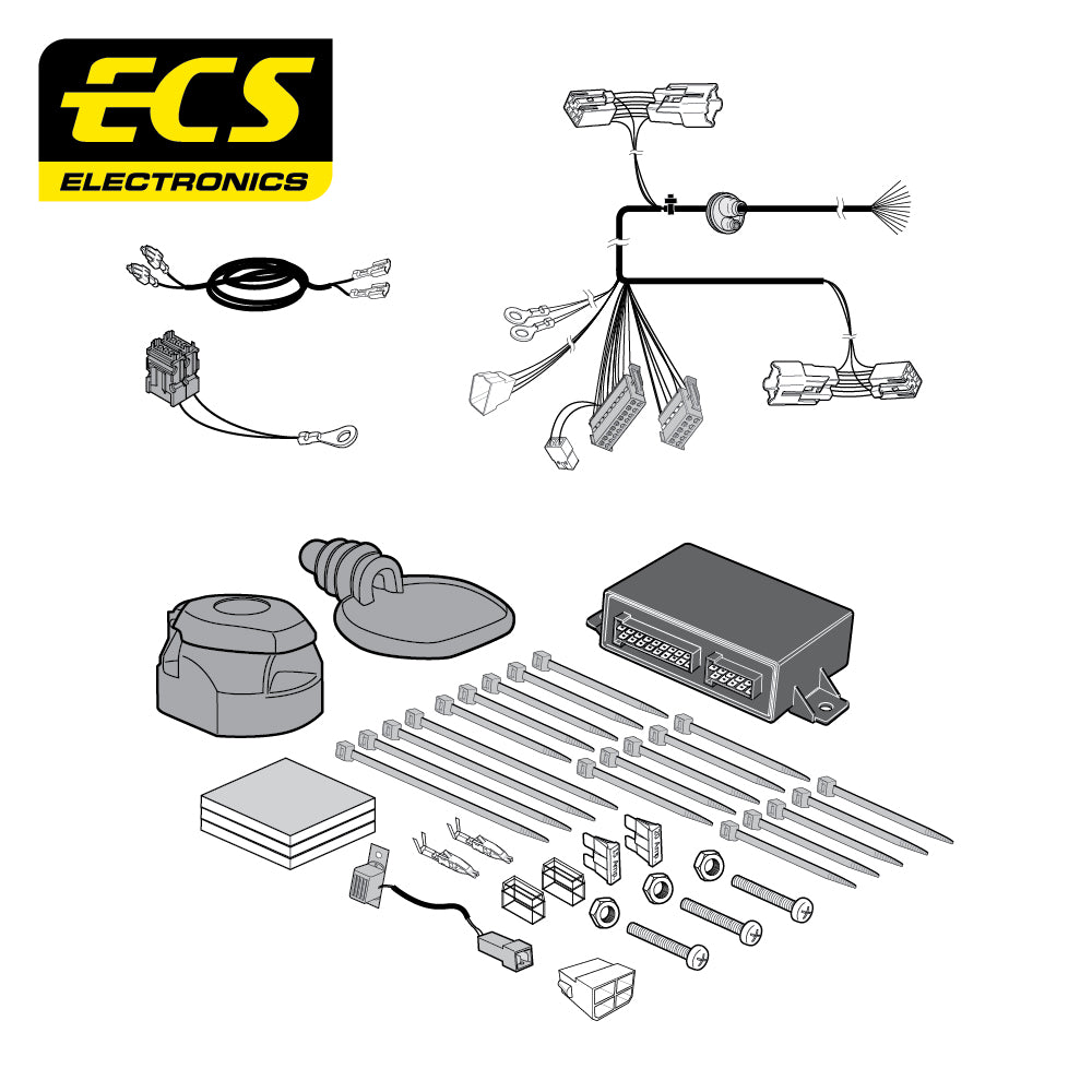 13 Pin Car Specific Wiring Harness For Vauxhall Antara SUV 2007 To 2011